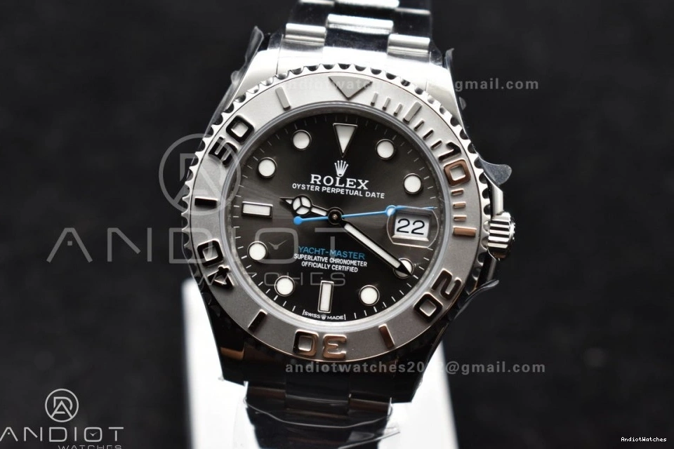 268622 A Yacht-Master Best CVSF Dial Case and Edition 316L 37mm Gray Bracelet Effortless SS 1215 1:1 0127